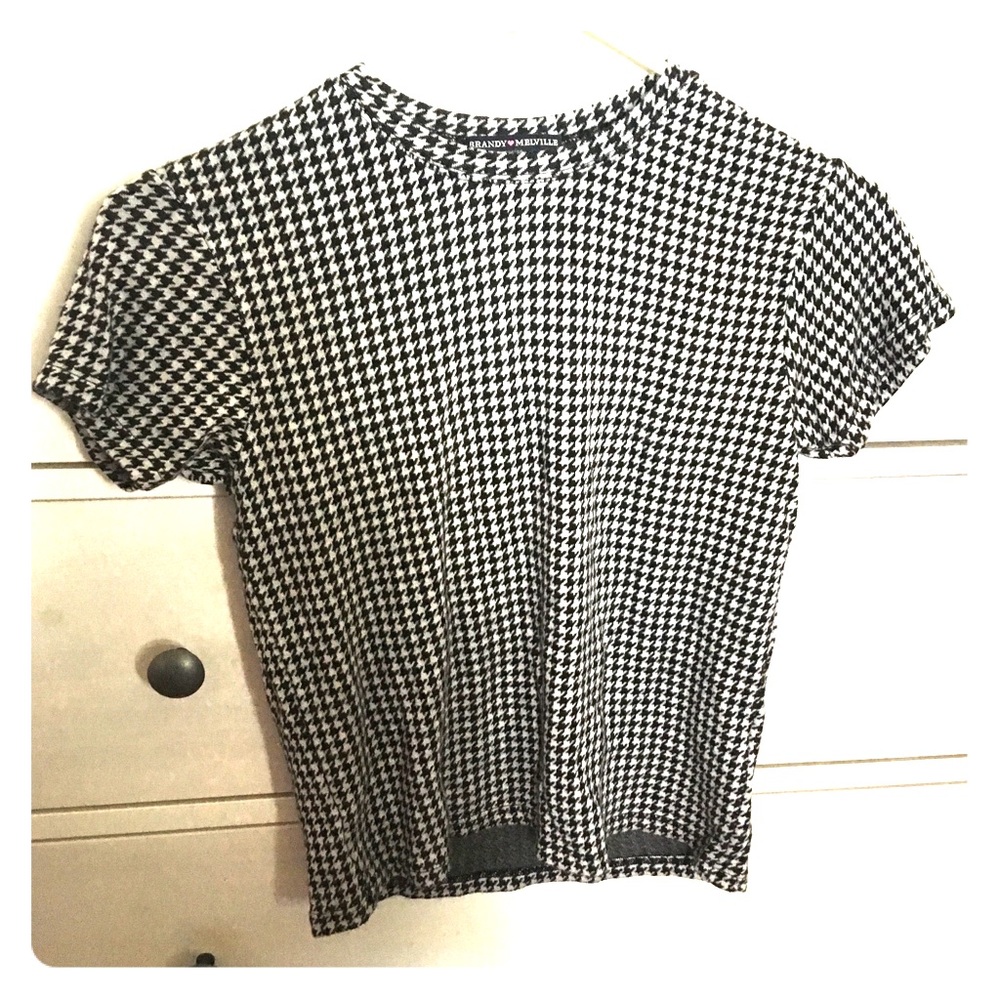 Brandy Melville Houndstooth Tee